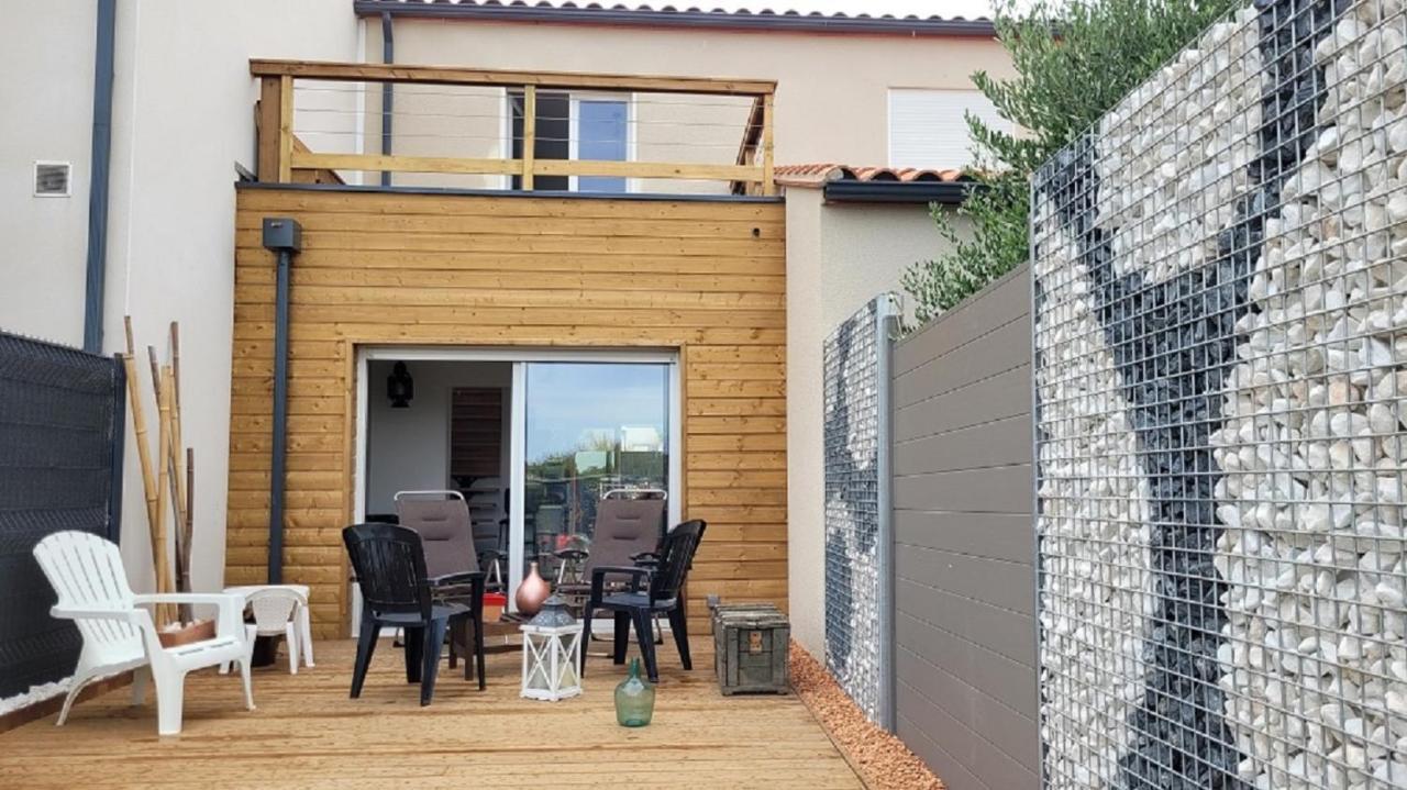 Gite Du Soleil Maison Lumineuse Avec Terrasse Solarium Parking Prive Sorede Luaran gambar
